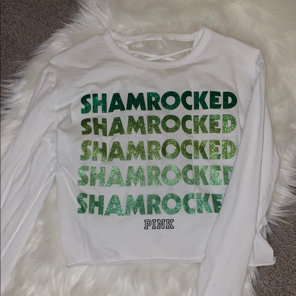Pink VS! St.Patricks day shirt💚